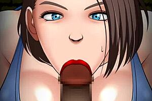 Jill continues to tease my penis and does not let go for a long time