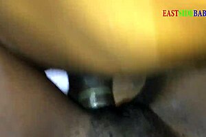 Amateur BBC gets room service with an ebony hotel cleaner