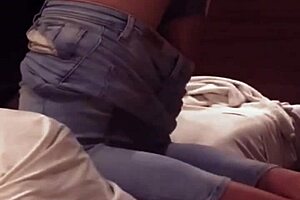 Muscular neighbor seduces me to watch an erotic movie