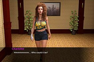 Beautiful 3D animated video of a curvaceous angel getting a happy ending