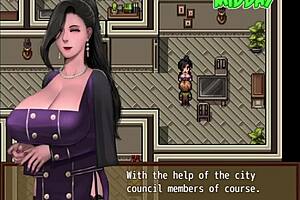 Hentai game with zombie apocalypse and big tits babes