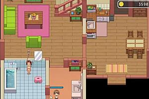 Hentai game featuring old man and monster cock fetish