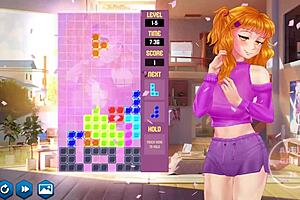 Playthrough of Japanese anime-style video game with erotic elements