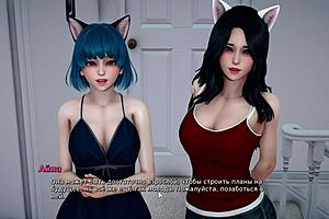 Beautiful beach scene in a 3D animated porn video - My bully is my lover part 4