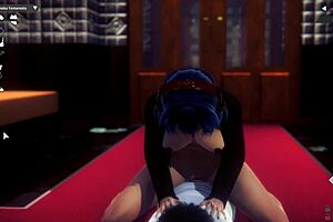 Playing a new video game with a playable pornstar character