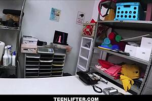 Petite teen Leana Lovings gets off with taboo daddy