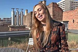 Beautiful model Liza gets some hardcore anal action for money