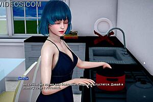 Beautiful beach scene in a 3D animated porn video - My bully is my lover part 4