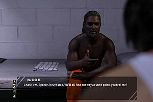 3D animated football match with hot gay players
