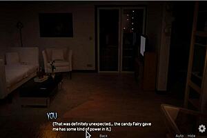 Hot cosplay babe gets wild in 3D game