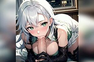 3D animated hentai featuring big tits and tight pussy anal