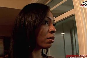 Three woman action with two black beauties and a big black cock