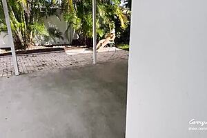 Stepmom's panty surprise leads to a quick climax