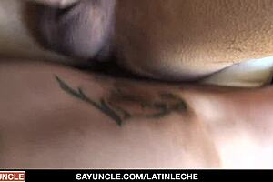 Straight Latino gets paid to ride big uncut cock