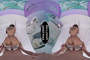 VR titty fucks and cock riding with hot California girls