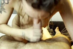 Intense amateur POV sex after a refreshing bath session