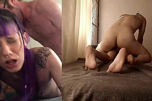 A BDSM couple with a bodybuilder and an amateur couple have rough anal sex