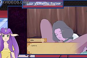 Train with the Avatar in this hot hentai game