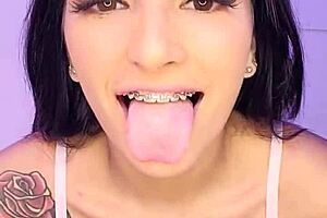 European amateur Claudia Bavel in hot solo and fuck scenes