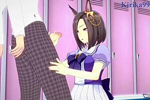 Beautiful anime girls in intense 3D sex scene