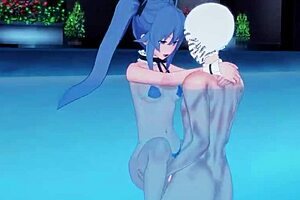 See-through swimwear and intense fucking in Roxy's world