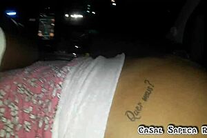 Amateur couple enjoys outdoor sex in front of husband