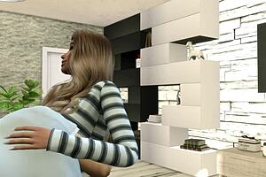 Beautiful anime-style 3D porn with a hot blowjob and hardcore sex in a luxurious penthouse