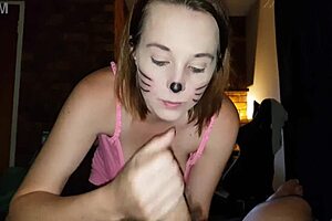 Kitty likes to suck on a cock and get milked