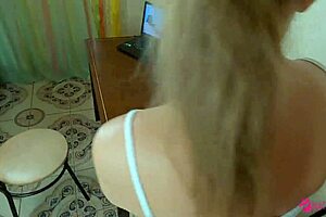 Masturbating teen gets seduced by his best friend's mom