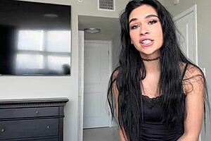 Fantasizing with goth babe Delilah Dagger in taboo roleplay