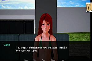 Redhead homemade video with small boobs and game walkthrough