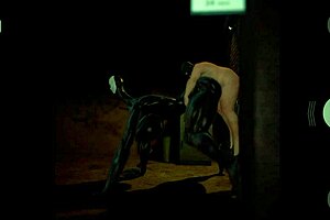 3D animated erotica with a monster and a human