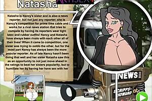 3D animated video of a news reporter’s hot date with an artist