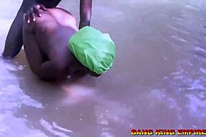African and European teens in hardcore bush sex compilation