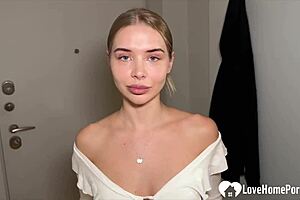 Angry neighbor punishes her for the noise and then they have sex