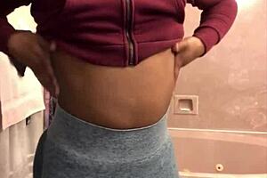 Public anal sex with a big black cock ends in a facial and anal creampie