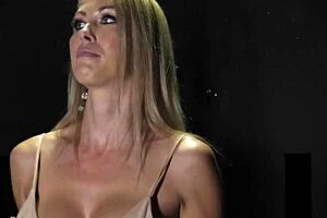 A mature woman gives her husband a deep blow job with cum on his big cock