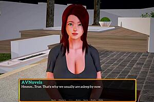 Playing a visual novel with my new stepfamily on PC