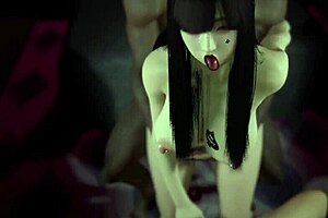Beautiful Asian woman gets naked and has a threesome