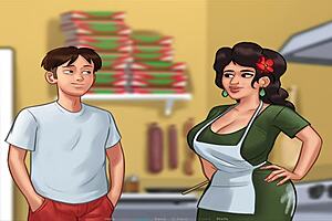 Cartoon porn with big boobs and monster cock