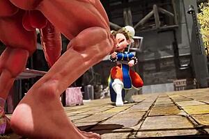 Hentai with the beautiful Chun Li in 3D animation