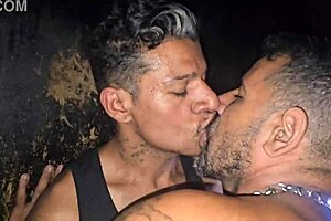 Gay orgy at the glory hole: no one knows who's watching