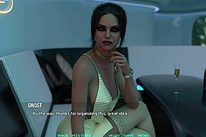 3D cartoon of Name88s’ triangle 13 with hot gym chick