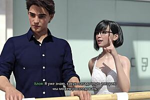 Hot anime game with big-boobed girls and hard cock action