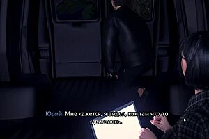 Hot anime game with big-boobed girls and hard cock action