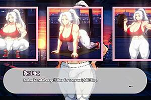 Futa gym teacher seduces her students in this animated porn game
