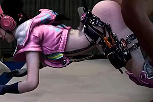 3D cosplay teen gets her wet pussy hammered hard