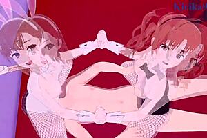 Mikoto Misaka and Kuroko Shirai in intense 3D hentai