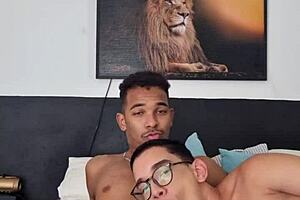 White guy gets anal sex with a black man without a condom