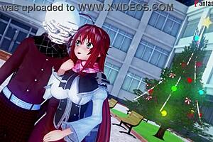 See through Akeno's DxD NTR madness in 3D cartoon